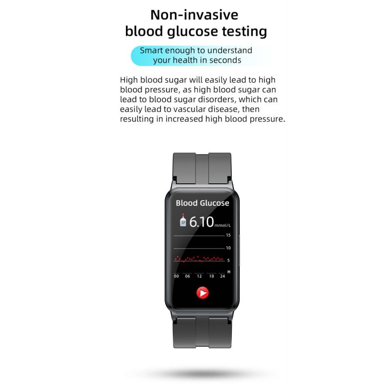 EP01 Inteligentné Hodinky, Glukóza v Krvi, EKG, HRV, Teplota, 1.47