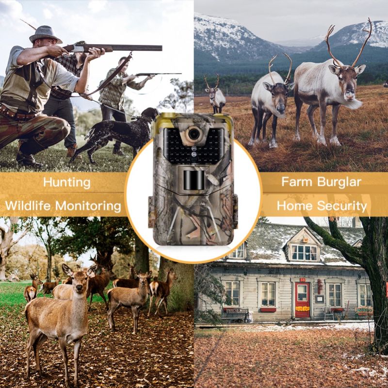 HC-900A neviditeľné infračervené trail kamera 36MP 27K sledovanie divokej zveri a prírody nočné videnie