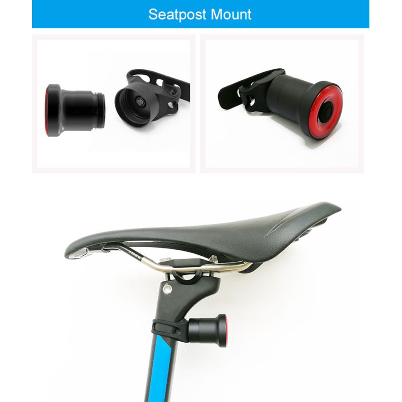 Xlite100 Inteligentné cyklistické zadné svetlo USB smart lampa bezpečnosť super jasné COB LED viditeľnosť noc