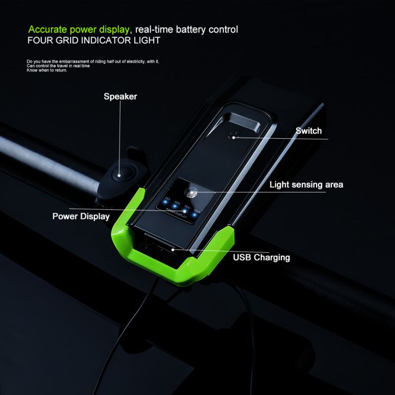 Bicykel svetlá 2X T6 2400 lúmenov USB nabíjateľné predné svetlo pre cyklistickú bezpečnosť inteligentný režim