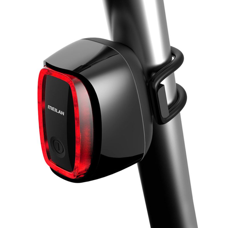 MEILAN X6 Inteligentné zadné svetlo na bicykel USB dobíjacie LED vysoký jas automatická detekcia brzdenia