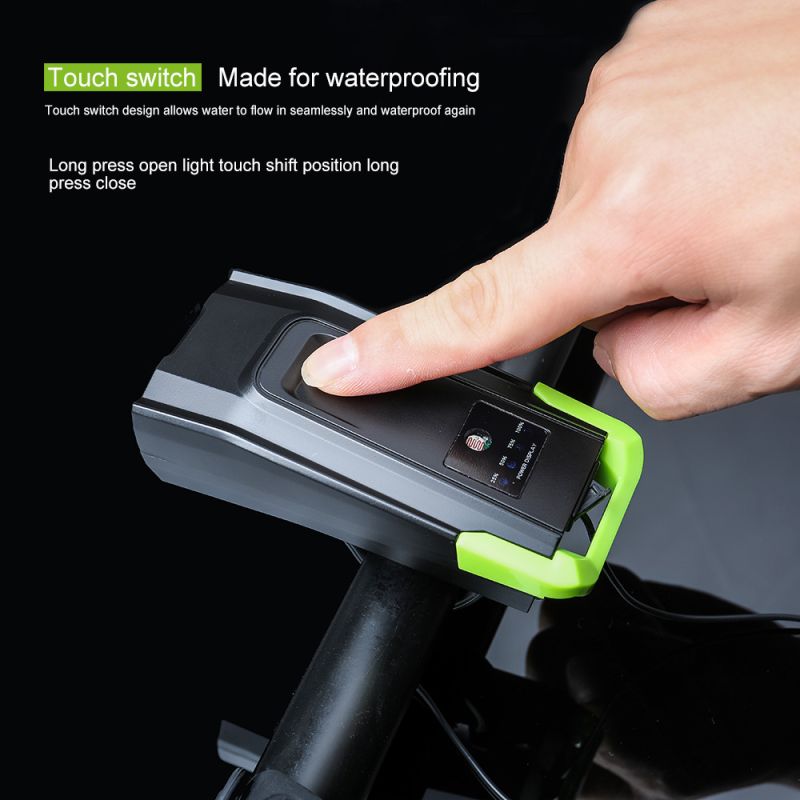 Bicykel svetlá 2X T6 2400 lúmenov USB nabíjateľné predné svetlo pre cyklistickú bezpečnosť inteligentný režim