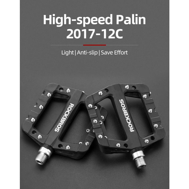 ROCKBROS ultralahké nylonové pedále BMX MTB cestné bicykle tesniace ložiská výkon stabilita cyklistika