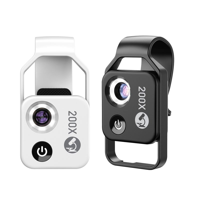 APEXEL 200-násobné zväčšenie mikro vreckový makro objektív pre iPhone Samsung mobilná fotografia prírody