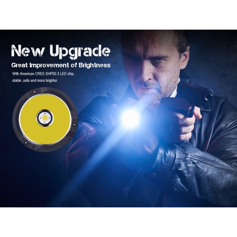 JETBEAM M37 PRO Taktická Baterka 3700lm | 340m Dosvit | 48h Výdrž | Zirkónový Rozbíjač Okien