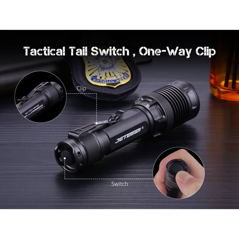 JETBEAM M37 PRO Taktická Baterka 3700lm | 340m Dosvit | 48h Výdrž | Zirkónový Rozbíjač Okien