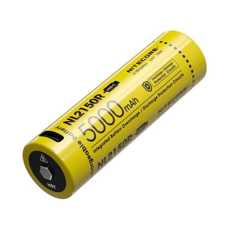 Objavte NL2150R NITECORE batériu 21700 5000mAh vysoká kapacita USB-C Li-ion ideálna na kempovanie a fotografiu