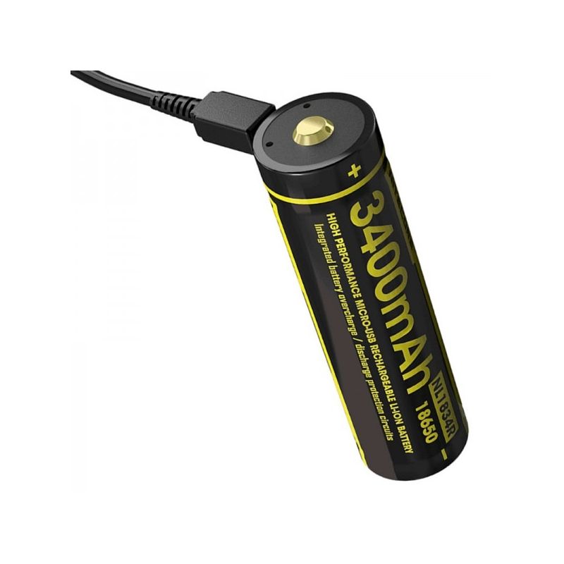 NITECORE NL1834R 18650 batéria nabíjateľná 3400mAh Micro-USB kompaktný dizajn pre outdoor a techniku