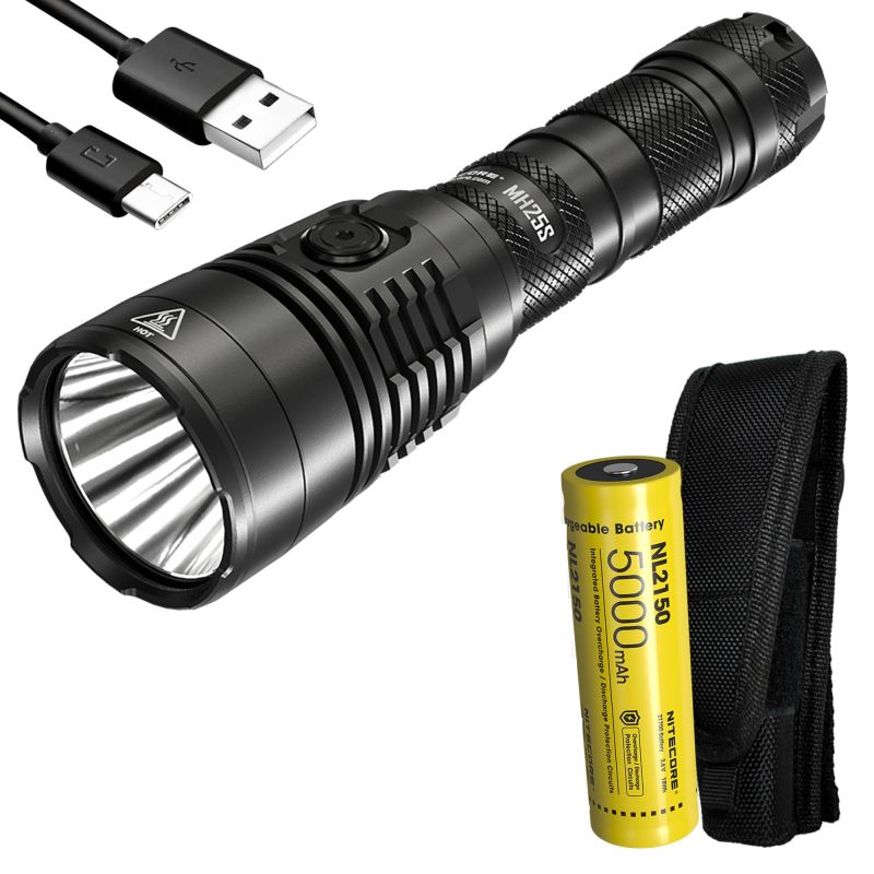Nitecore MH25S LED baterka s Luminus SST-40 1800 lúmenov USB-C nabíjateľná ideálna pre kemping a outdoor