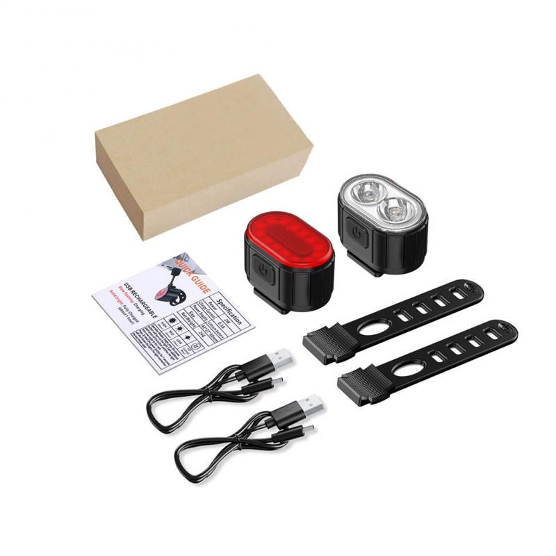 USB dobíjacie svetlo na bicykel vodotesné LED pre cyklistickú bezpečnosť a nočné jazdy viaceré režimy