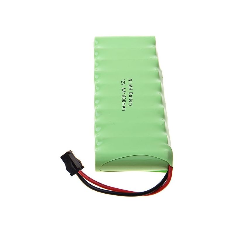 NI-MH AA 12V 1800mAh batéria, 10ks, veľký SM konektor. Výkonná nabíjateľná batéria pre RC autá.