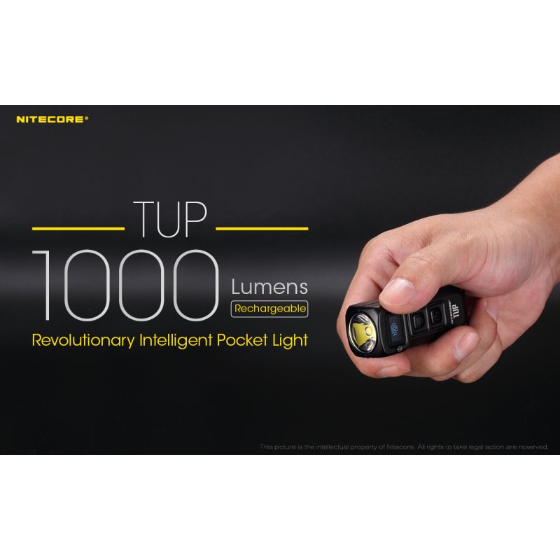 Kompaktná LED baterka Nitecore TUP XP-L HD V6 1000 lúmenov s OLED displejom USB nabíjanie turistický doplnok