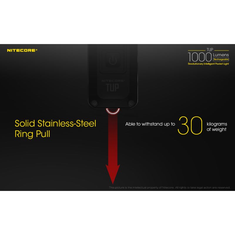 Kompaktná LED baterka Nitecore TUP XP-L HD V6 1000 lúmenov s OLED displejom USB nabíjanie turistický doplnok