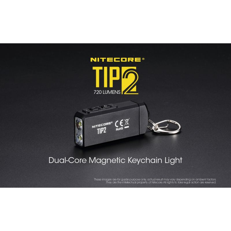 LED baterka Nitecore TIP2 XP-G3 720 lúmenov kompaktný dizajn pre outdoorové náradie USB nabíjateľná