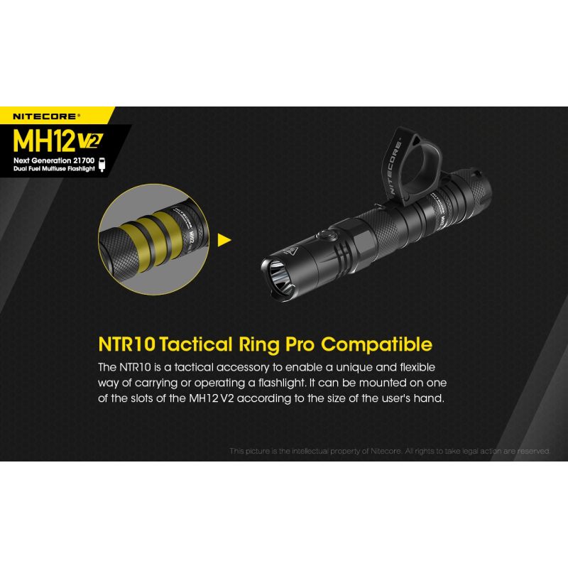 Nitecore MH12 V2 XP-L2 V6 LED baterka 1200 lúmenov kompaktná kempingová baterka 21700 batéria vonkajšie osvetlenie