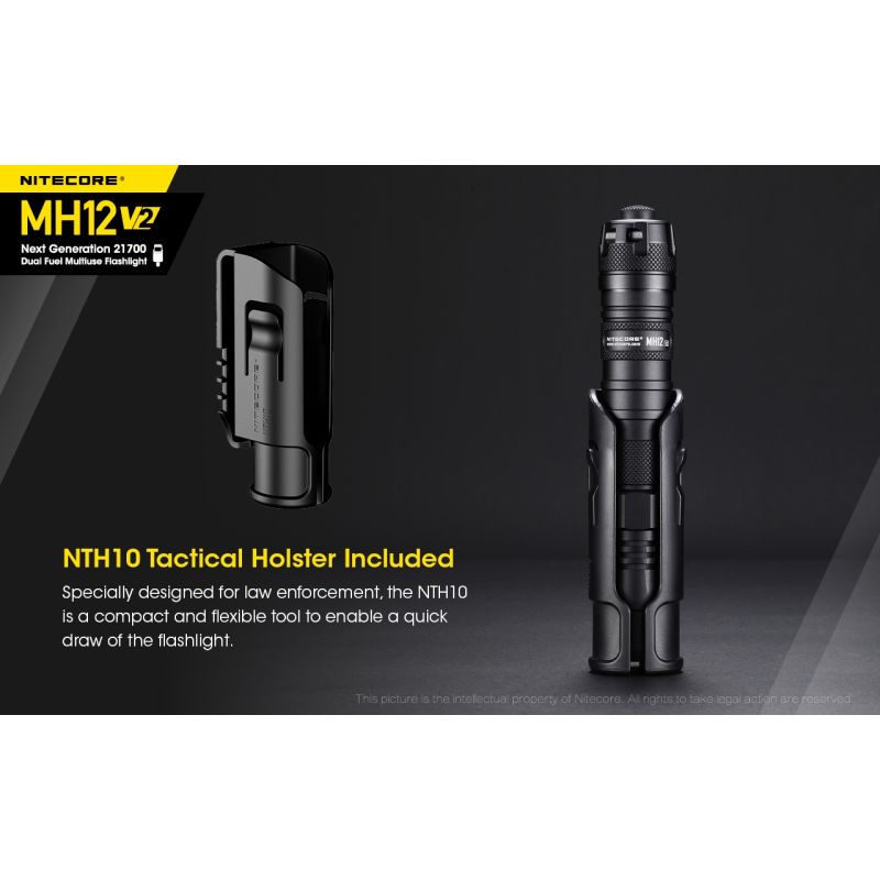 Nitecore MH12 V2 XP-L2 V6 LED baterka 1200 lúmenov kompaktná kempingová baterka 21700 batéria vonkajšie osvetlenie