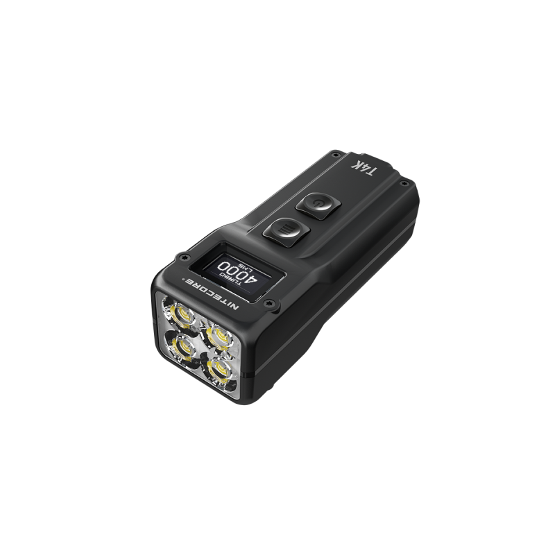 Nitecore T4K prenosná kľúčenka baterka 4000 lúmenov XP-L2 V6 LED USB-C pre vonkajšie osvetlenie a nosenie