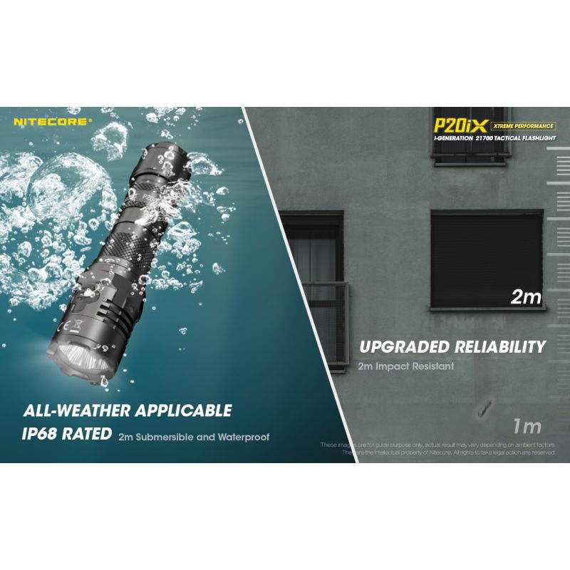 Objavte Nitecore P20iX s 4000 lúmenmi 4 x XP-L2 V6 LED odolná USB-C nabíjateľná taktická outdoorová baterka