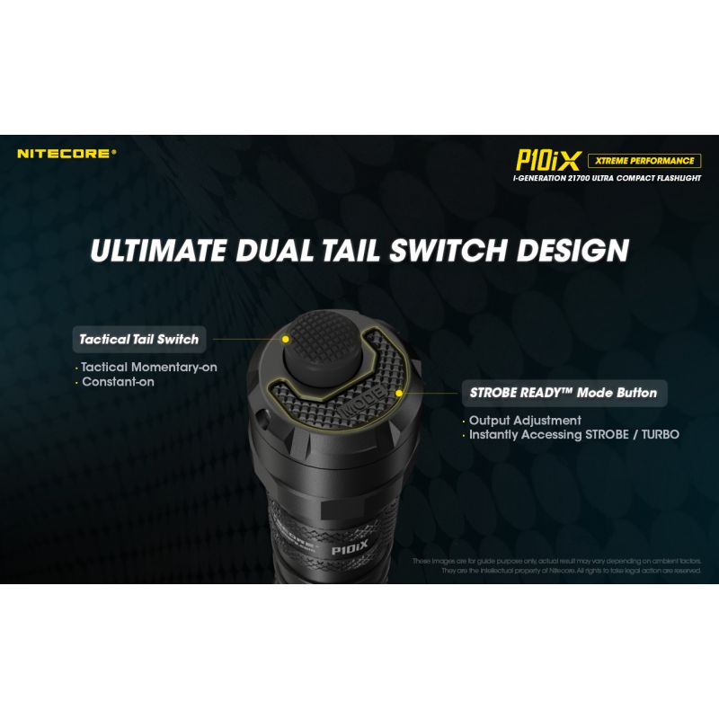 Nitecore P10iX ultra-jasná LED baterka 4000 lúmenov s dosahom 158m spoľahlivá taktická baterka