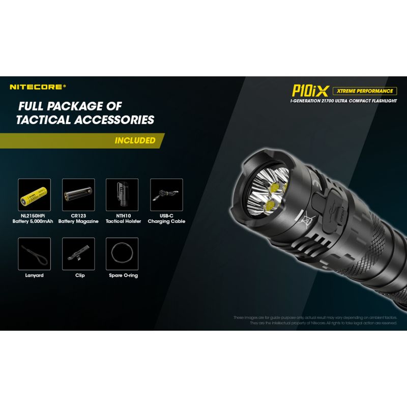 Nitecore P10iX ultra-jasná LED baterka 4000 lúmenov s dosahom 158m spoľahlivá taktická baterka