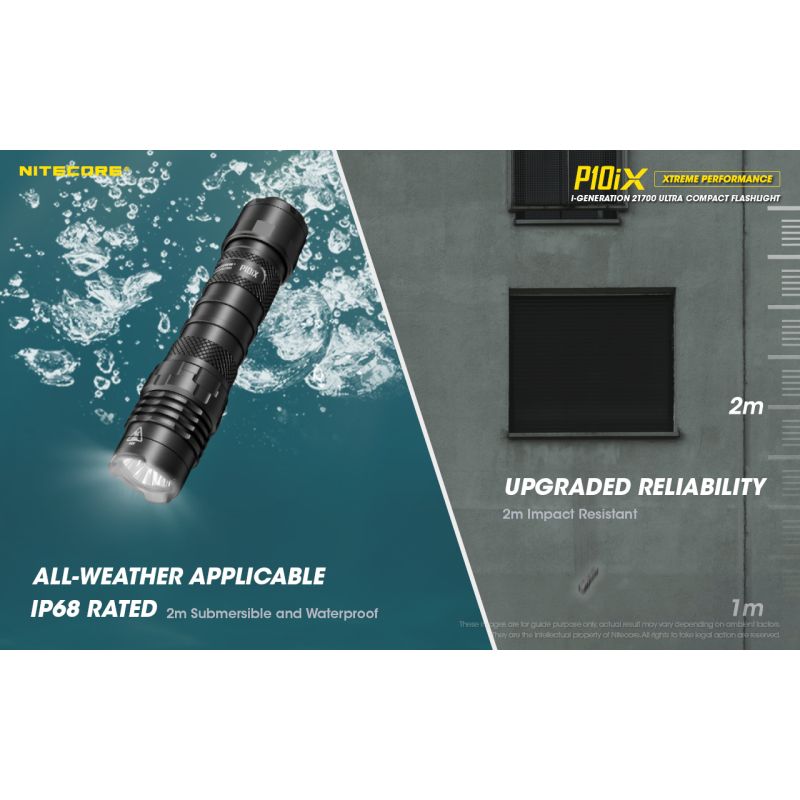 Nitecore P10iX ultra-jasná LED baterka 4000 lúmenov s dosahom 158m spoľahlivá taktická baterka