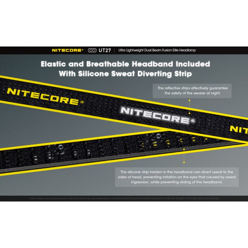 Nitecore UT27 čelovka 520 lúmenov predné svetlo pre nočné dobrodružstvo robustný dizajn všestranné režimy