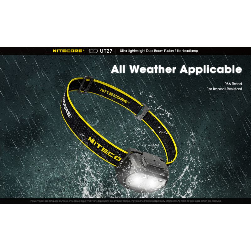 Nitecore UT27 čelovka 520 lúmenov predné svetlo pre nočné dobrodružstvo robustný dizajn všestranné režimy