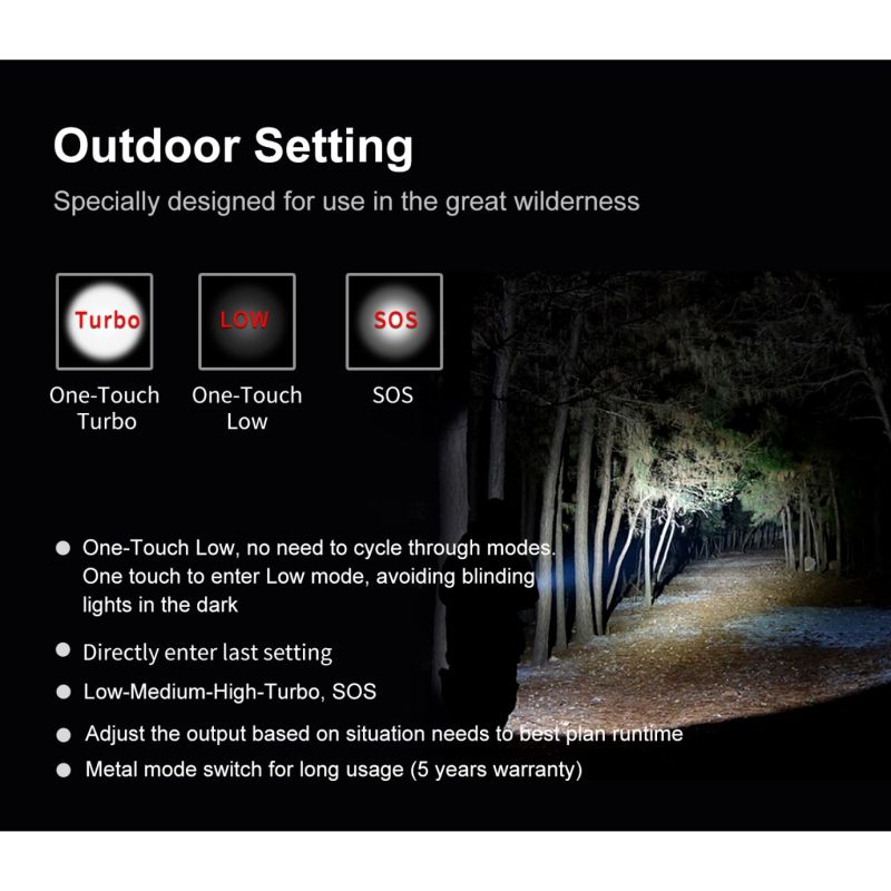 Klarus XT11GT PRO V2.0 vysoký lúmen USB-C nabíjateľná baterka Luminus SST-70 3300 lúmenov outdoorové vybavenie