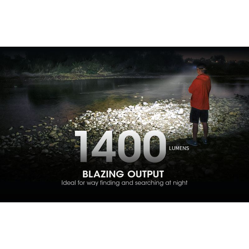 NITECORE NU43 nabíjateľná čelovka 1400 lúmenov 130 metrov ideálna na turistiku s dlhou výdržou batérie