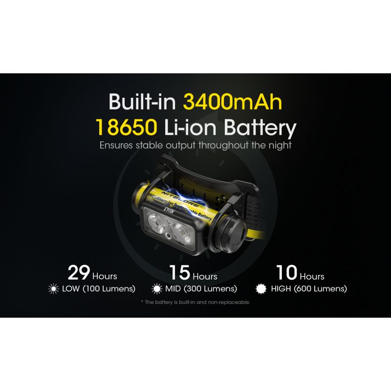 NITECORE NU43 nabíjateľná čelovka 1400 lúmenov 130 metrov ideálna na turistiku s dlhou výdržou batérie