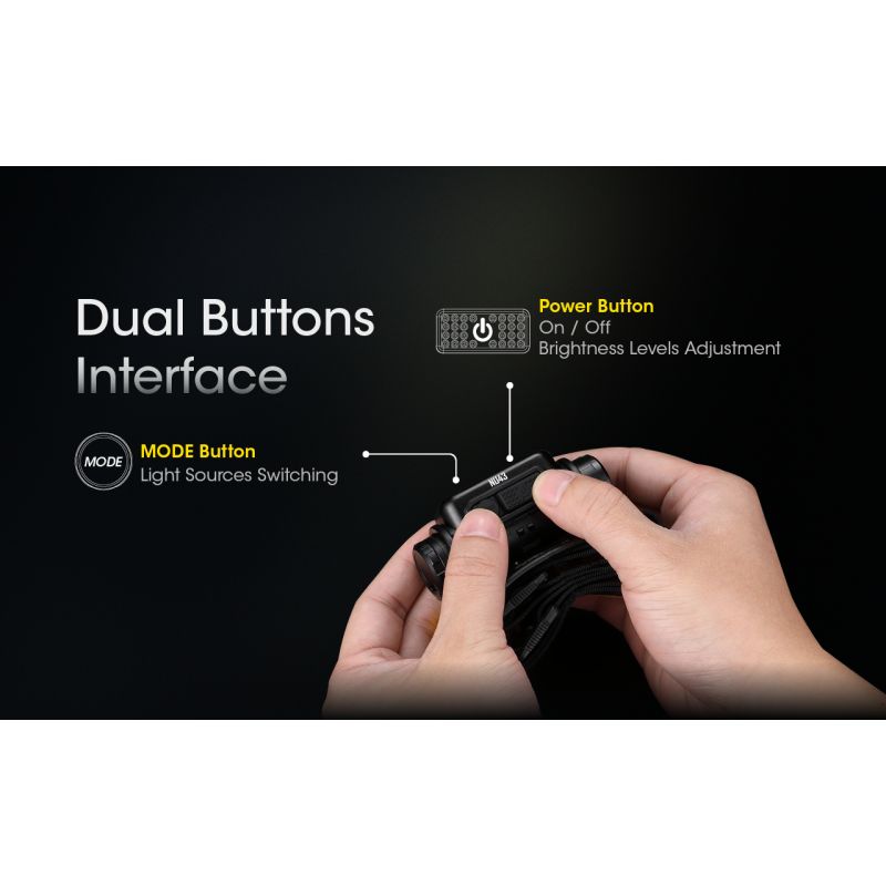 NITECORE NU43 nabíjateľná čelovka 1400 lúmenov 130 metrov ideálna na turistiku s dlhou výdržou batérie