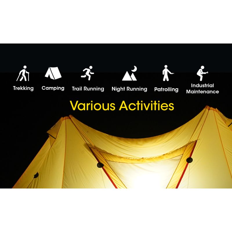 NITECORE NU43 nabíjateľná čelovka 1400 lúmenov 130 metrov ideálna na turistiku s dlhou výdržou batérie