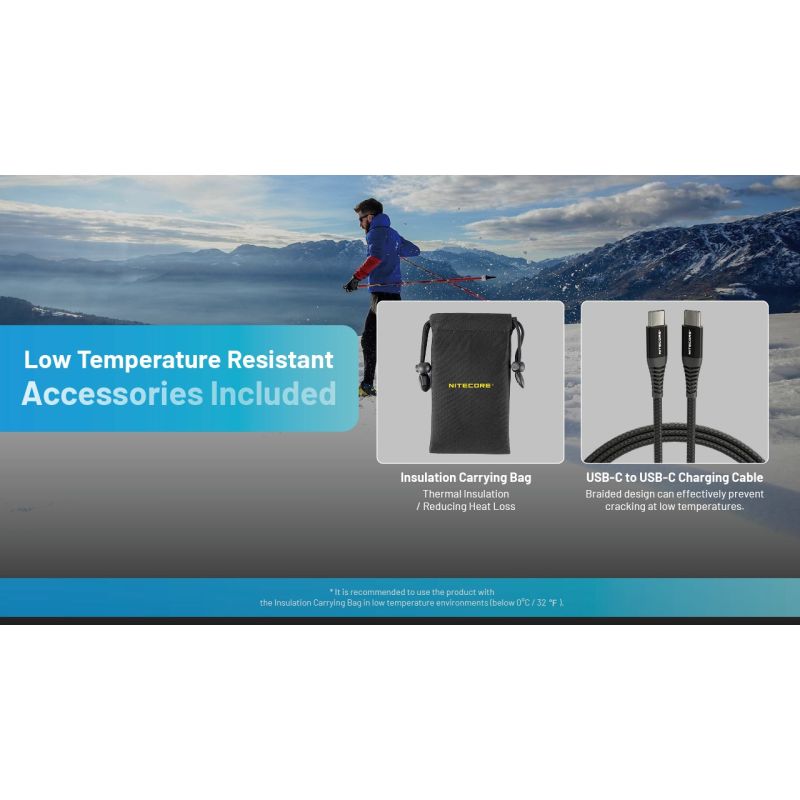 Nitecore Summit 10000 Powerbanka, Odolná aj v mraze! Rýchle nabíjanie QC/PD, IPX5, USB-C, pre outdoor dobrodružstvo.