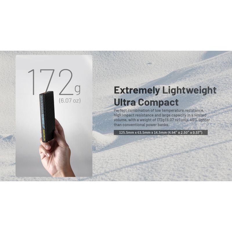 Nitecore Summit 10000 Powerbanka, Odolná aj v mraze! Rýchle nabíjanie QC/PD, IPX5, USB-C, pre outdoor dobrodružstvo.