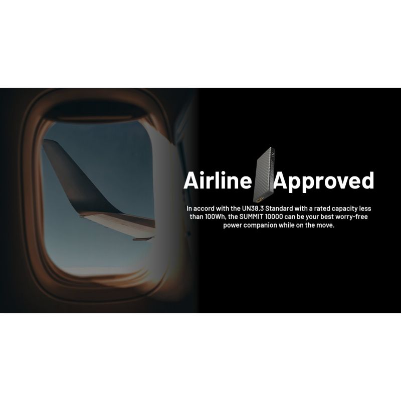 Nitecore Summit 10000 Powerbanka, Odolná aj v mraze! Rýchle nabíjanie QC/PD, IPX5, USB-C, pre outdoor dobrodružstvo.