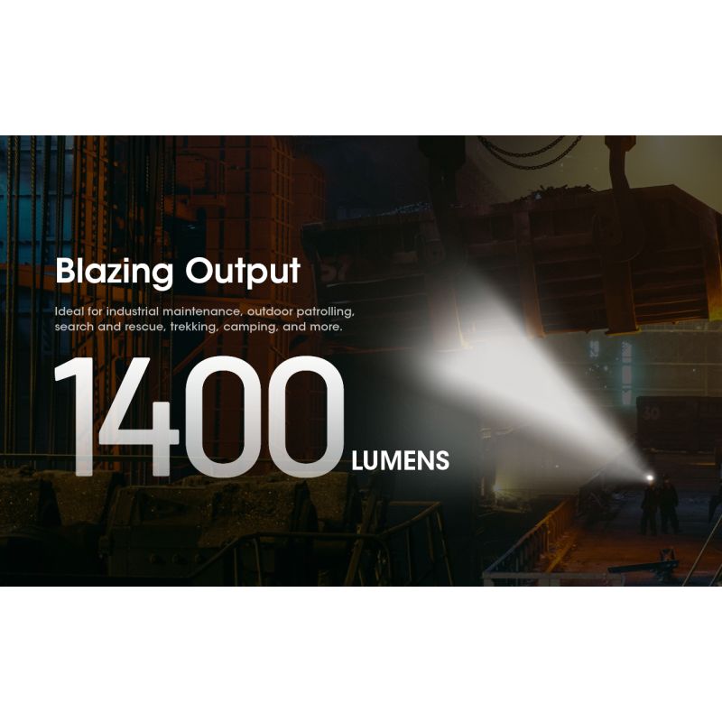 Nitecore NU50 1400 lúmenov ľahká nabíjateľná čelovka s vstavanou batériou pre outdoorové osvetlenie