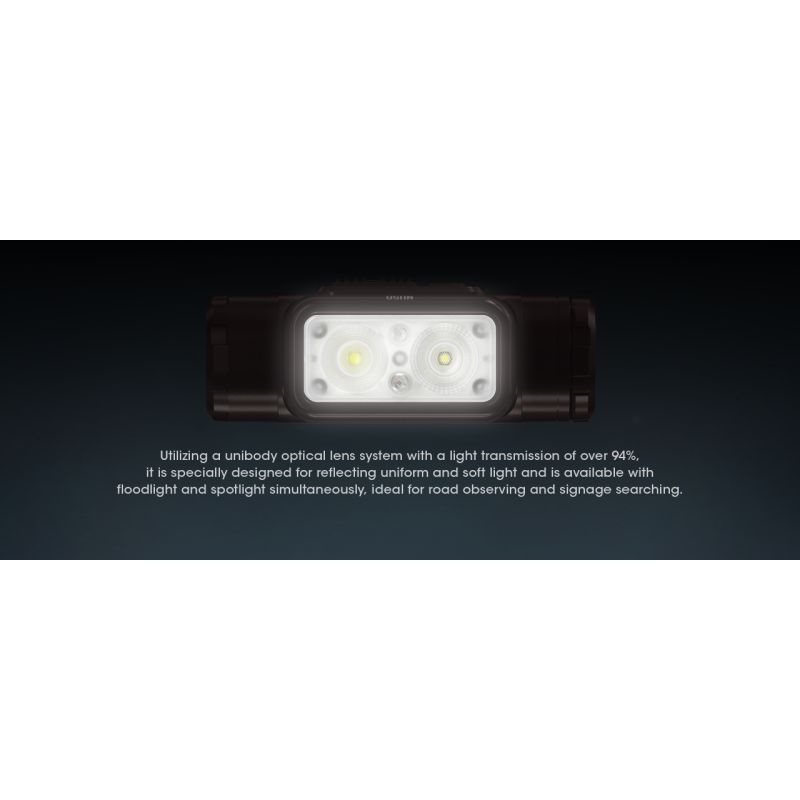 Nitecore NU50 1400 lúmenov ľahká nabíjateľná čelovka s vstavanou batériou pre outdoorové osvetlenie