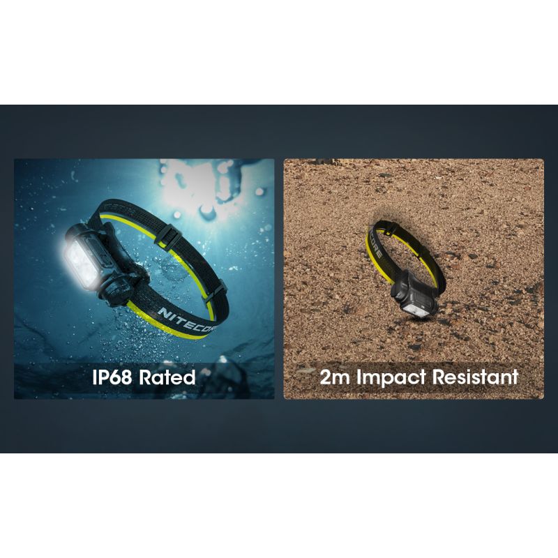 Nitecore NU50 1400 lúmenov ľahká nabíjateľná čelovka s vstavanou batériou pre outdoorové osvetlenie