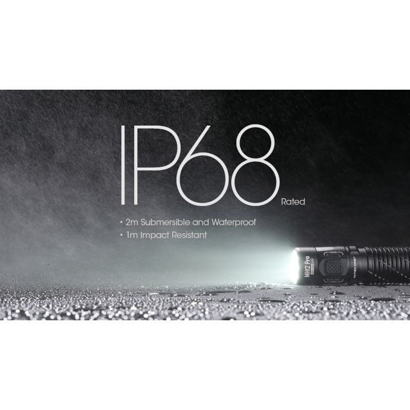Nitecore MH12 Pro USB-C nabíjateľná baterka 3300 Lumenov pre outdoorové dobrodružstvá a núdzovú pripravenosť