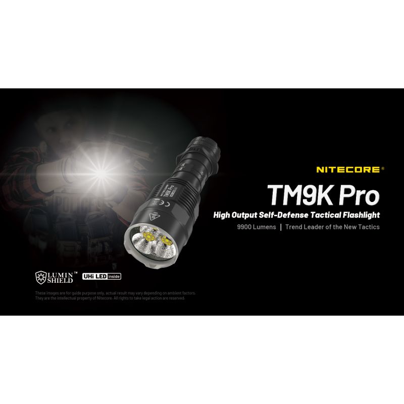 Nitecore TM9K PRO 9900 lúmenov vysoký výkon odolná nabíjateľná baterka USB-C dosah lúča 510 metrov