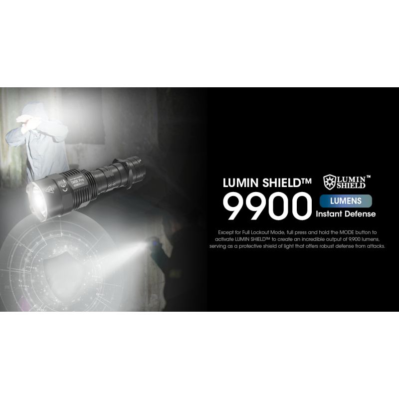 Nitecore TM9K PRO 9900 lúmenov vysoký výkon odolná nabíjateľná baterka USB-C dosah lúča 510 metrov