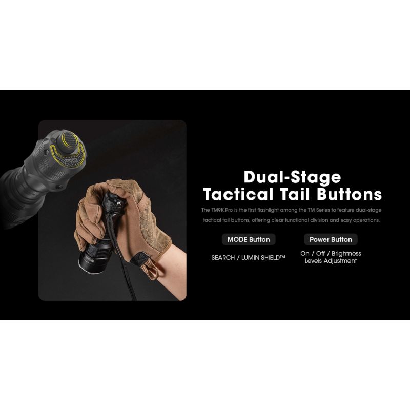 Nitecore TM9K PRO 9900 lúmenov vysoký výkon odolná nabíjateľná baterka USB-C dosah lúča 510 metrov