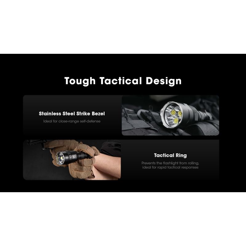 Nitecore TM9K PRO 9900 lúmenov vysoký výkon odolná nabíjateľná baterka USB-C dosah lúča 510 metrov