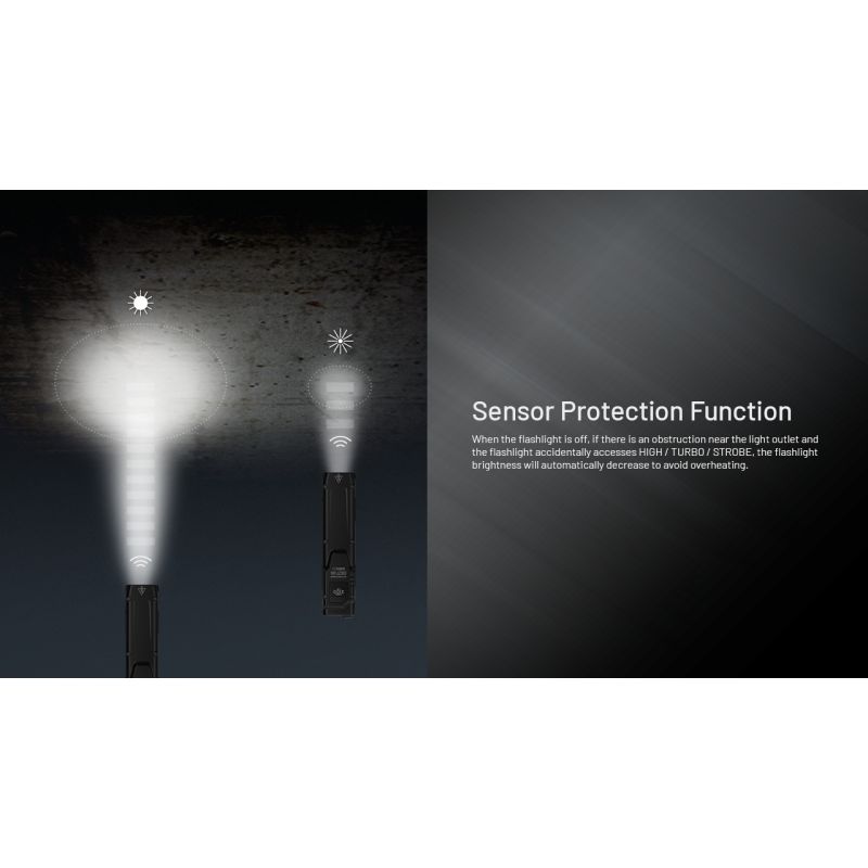 NITECORE EDC27 UHi 3100 lúmenov nabíjateľná ľahká baterka 305 m dosvit ideálna outdoorová a kempingová výstroj