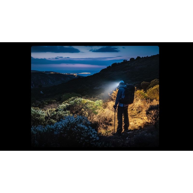 Nitecore HC60 UHE LED nabíjateľný svetlomet 1600 lúmenov vodotesný pre kempovanie turistiku robustný dizajn