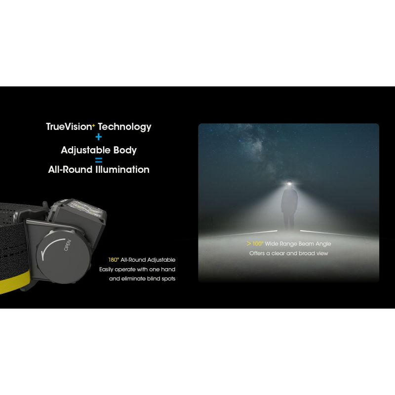 Nitecore HC60 UHE LED nabíjateľný svetlomet 1600 lúmenov vodotesný pre kempovanie turistiku robustný dizajn