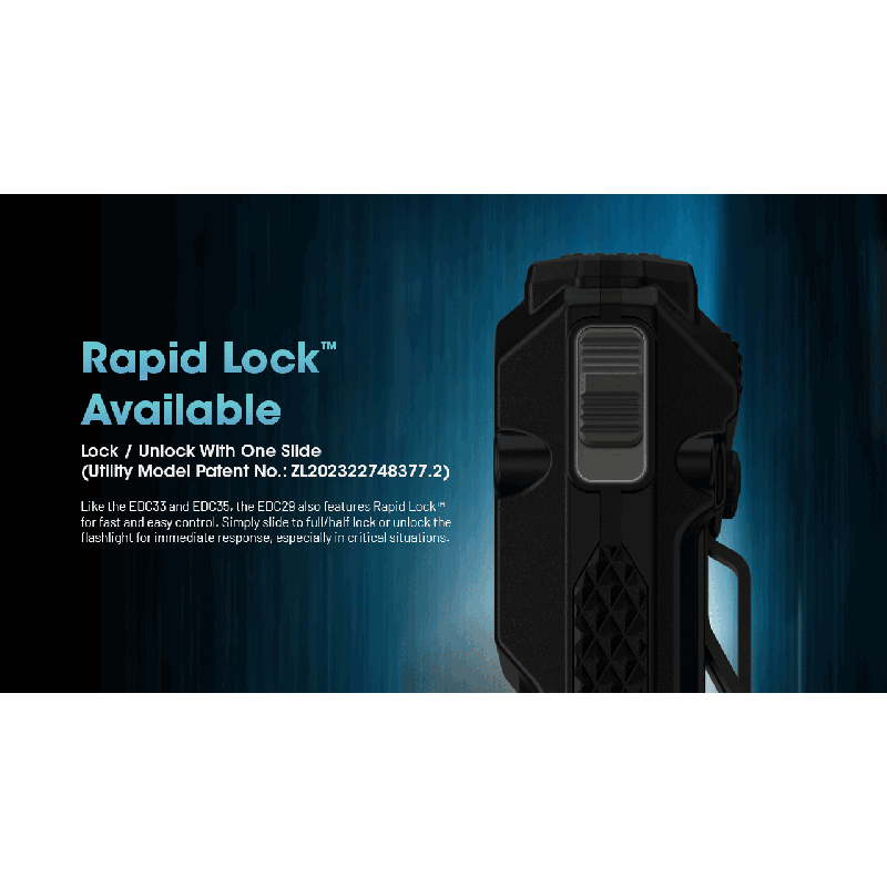 NITECORE EDC29 6500 lúmenov USB-C nabíjateľná baterka každodenná aj outdoorová s dlhým dosahom viditeľnosti