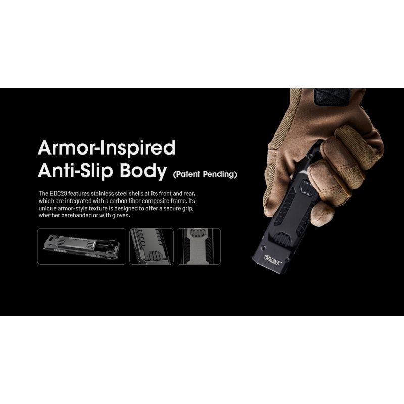 NITECORE EDC29 6500 lúmenov USB-C nabíjateľná baterka každodenná aj outdoorová s dlhým dosahom viditeľnosti