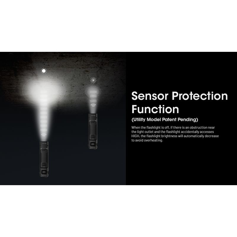 NITECORE EDC29 6500 lúmenov USB-C nabíjateľná baterka každodenná aj outdoorová s dlhým dosahom viditeľnosti