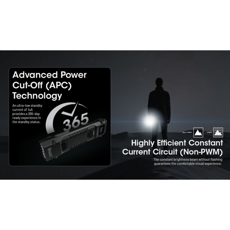 NITECORE EDC29 6500 lúmenov USB-C nabíjateľná baterka každodenná aj outdoorová s dlhým dosahom viditeľnosti